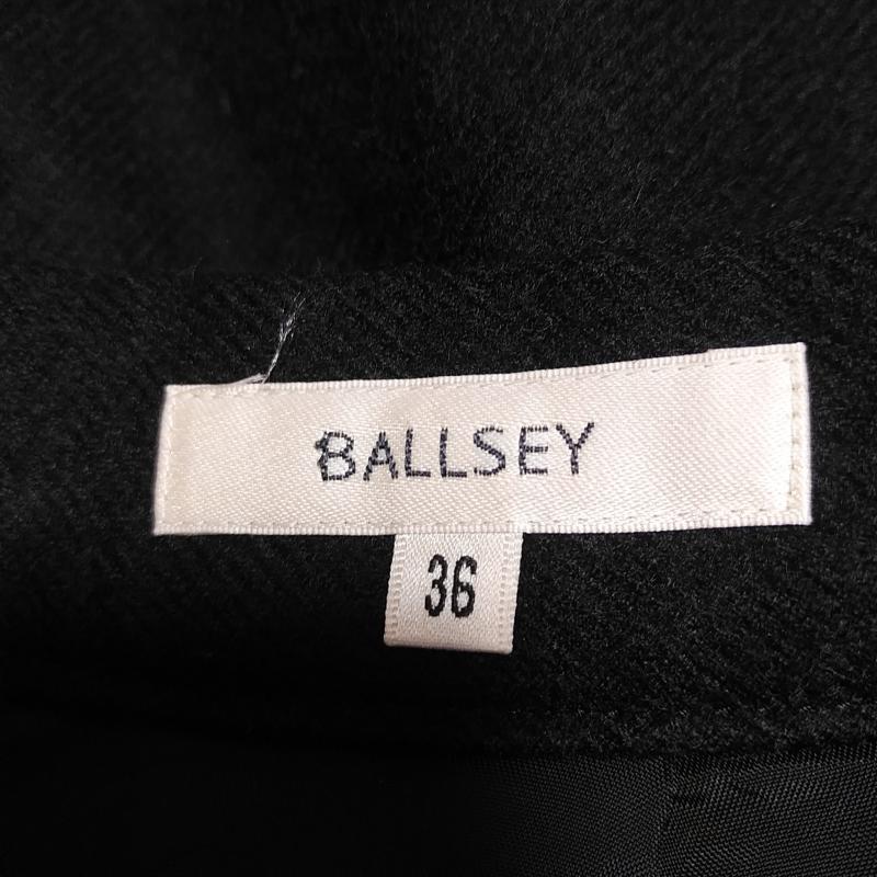ボールジィ BALLSEY スカート ひざ丈スカート 36 無地 黒 / ブラック /  レディース USED 古着 中古 10015450