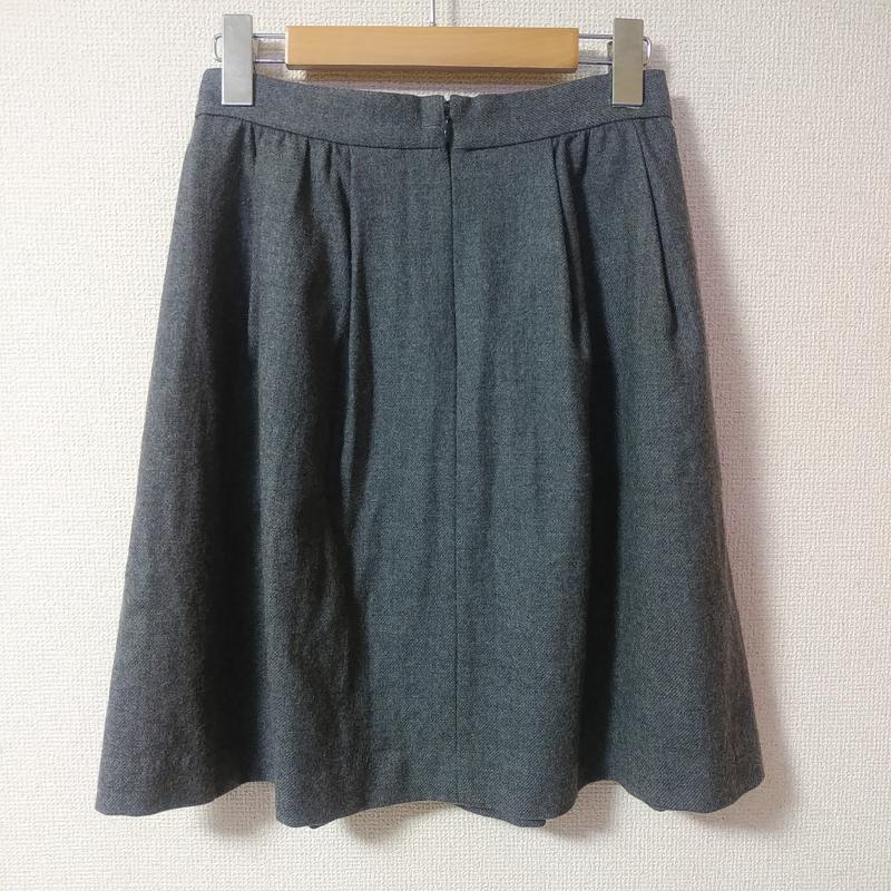 ボールジィ BALLSEY スカート ひざ丈スカート 36 無地 灰 / グレー /  レディース USED 古着 中古 10015457