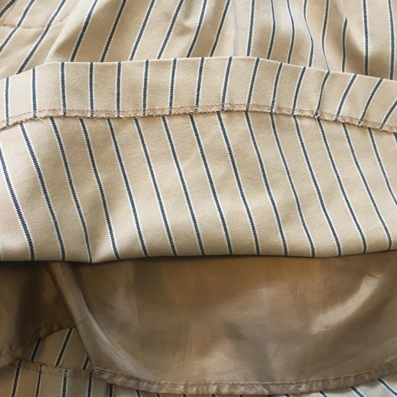 トランテアンソンドゥモード 31 Sons de mode パンツ キュロット 36 ストライプ X 総柄 ベージュ / ベージュ / X 紺 / ネイビー /  レディース USED 古着 中古 10015537