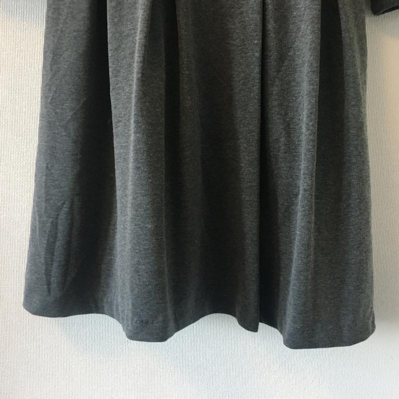 ブルローネ Burlone ワンピース ひざ丈スカート 無地 灰 / グレー /  レディース USED 古着 中古 10015546