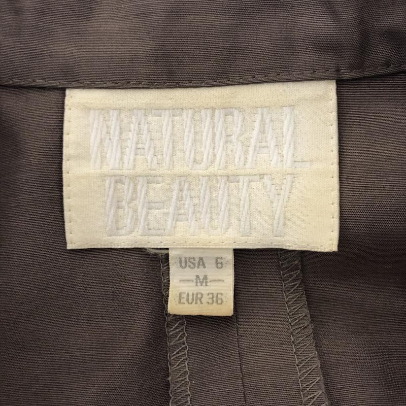 ナチュラルビューティー NATURAL BEAUTY シャツ、ブラウス 七分袖 M 無地 茶 / ブラウン /  レディース USED 古着 中古 10015571
