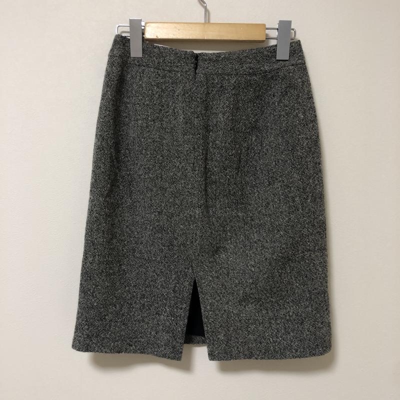 クイーンズコート QUEENS COURT スカート ひざ丈スカート 1 無地 灰 / グレー /  レディース USED 古着 中古 10015589