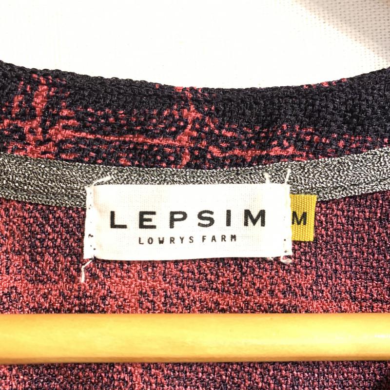 レプシィム LEPSIM ワンピース ひざ丈スカート M チェック 紫 / パープル / X 桃 / ピンク /  レディース USED 古着 中古 10015610