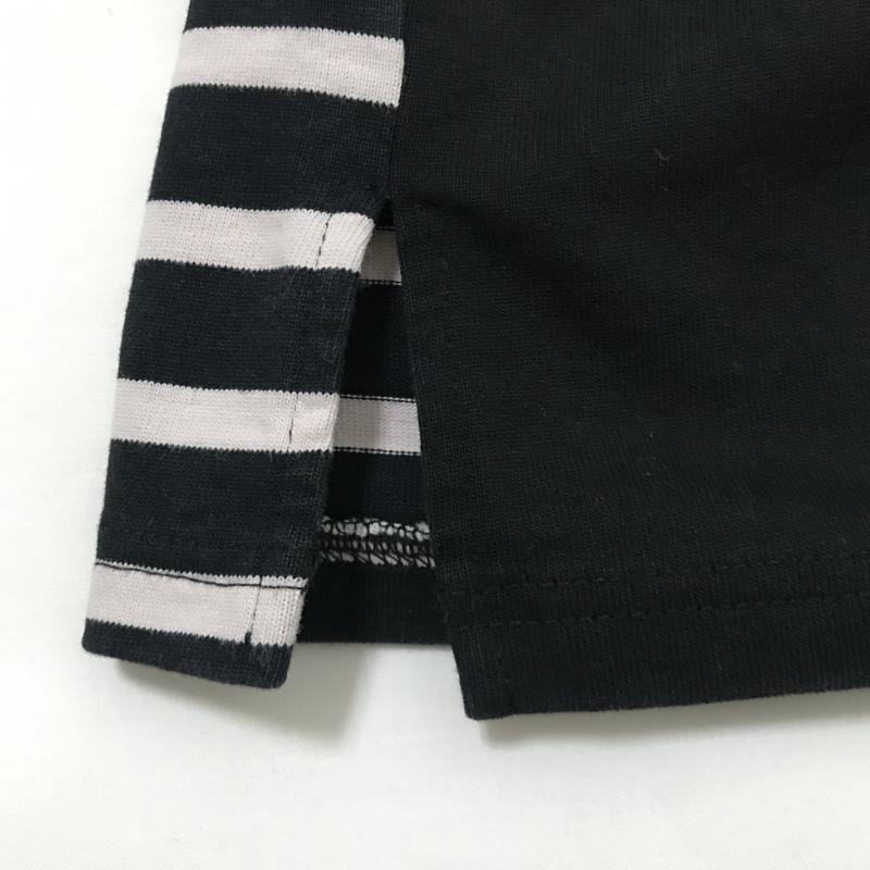 ルール RULe ワンピース ひざ丈スカート L 無地 X ボーダー柄 黒 / ブラック / X 白 / ホワイト /  レディース USED 古着 中古 10015834