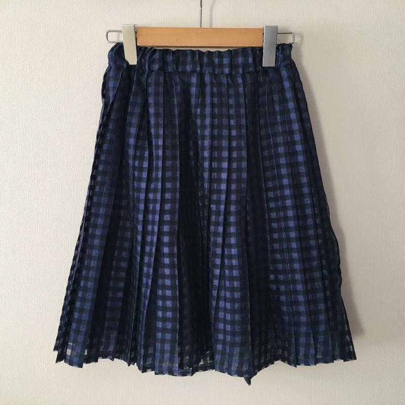 ウィルセレクション WILLSELECTION セットアップ セットアップ M チェック X 花柄 青 / ブルー / X 紺 / ネイビー /  レディース USED 古着 中古 10015867