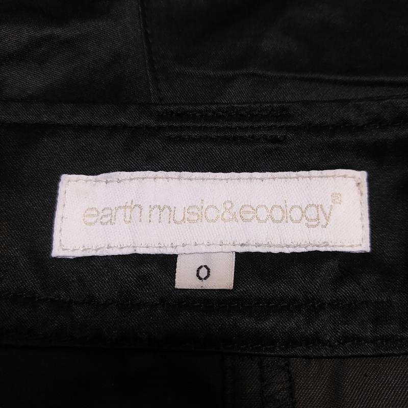 アースミュージックアンドエコロジー earth music&ecology パンツ ショートパンツ 0 無地 黒 / ブラック /  レディース USED 古着 中古 10015994