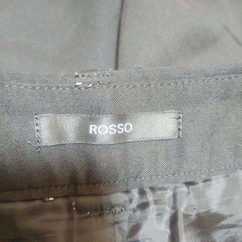 ロッソ ROSSO パンツ ショートパンツ 36 無地 黒 / ブラック / X 白 / ホワイト /  レディース USED 古着 中古 10016019
