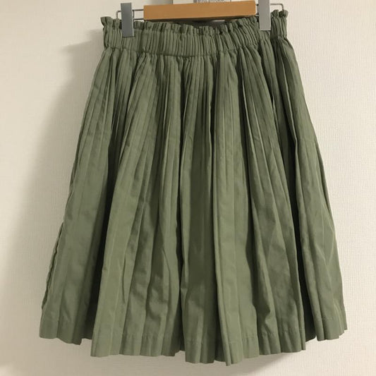 ヨーロ YOLO スカート ひざ丈スカート 40 無地 緑 / グリーン /  レディース USED 古着 中古 10016056