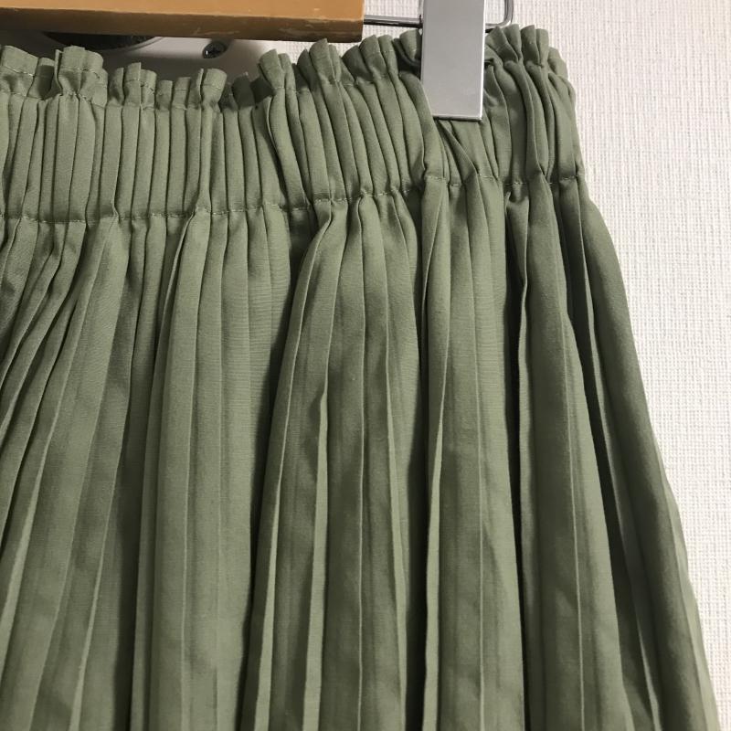 ヨーロ YOLO スカート ひざ丈スカート 40 無地 緑 / グリーン /  レディース USED 古着 中古 10016056