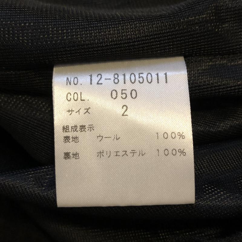プラステ PLST ワンピース ミニスカート ウールワンピース 2 無地 黒 / ブラック /  レディース USED 古着 中古 10016174