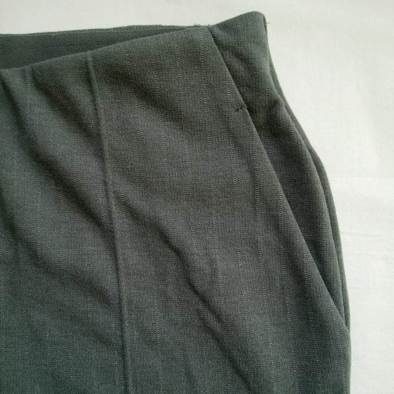 ユニクロ UNIQLO ボトムス ボトムス S ストライプ 灰 / グレー /  レディース USED 古着 中古 10016211