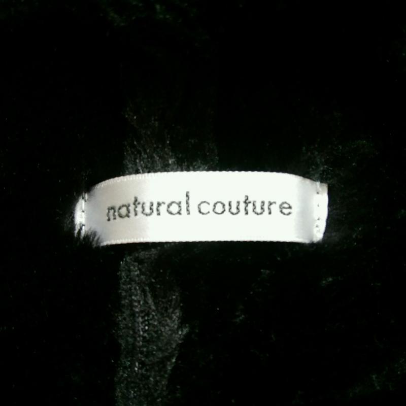 ナチュラルクチュール natural couture コート コート一般 M 無地 黒 / ブラック /  レディース USED 古着 中古 10016232