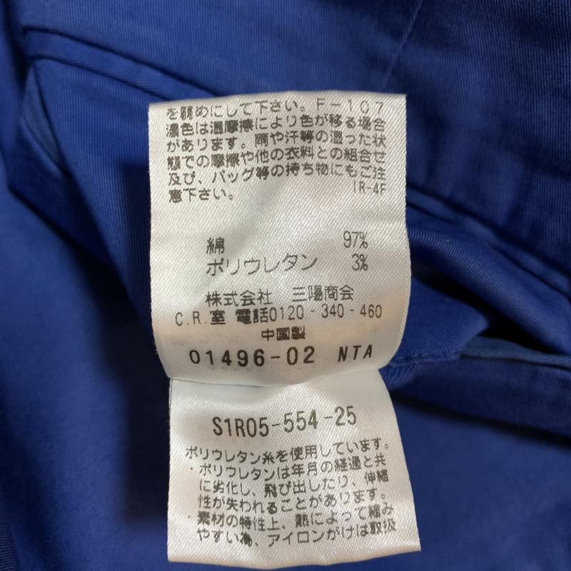 プリングル 1815 PRINGLE 1815 パンツ スラックス 36 無地 青 / ブルー /  レディース USED 古着 中古 10016280