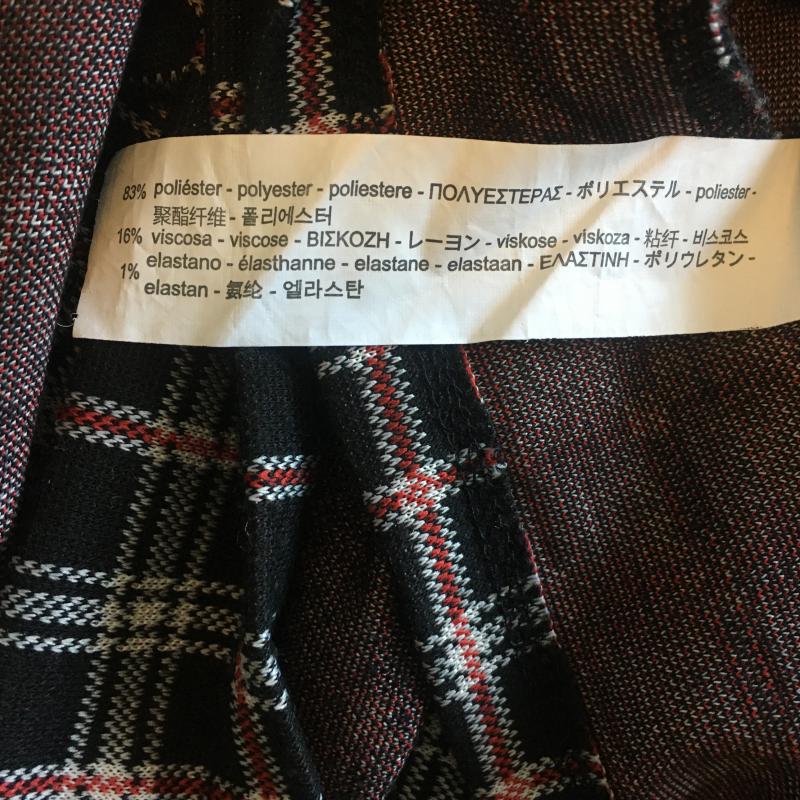 ベルシュカ Bershka ワンピース・ドレス・オールインワン ワンピース・ドレス・オールインワン S チェック X 総柄 黒 / ブラック / X 白 / ホワイト / X 赤 / レッド /  レディース USED 古着 中古 10016313