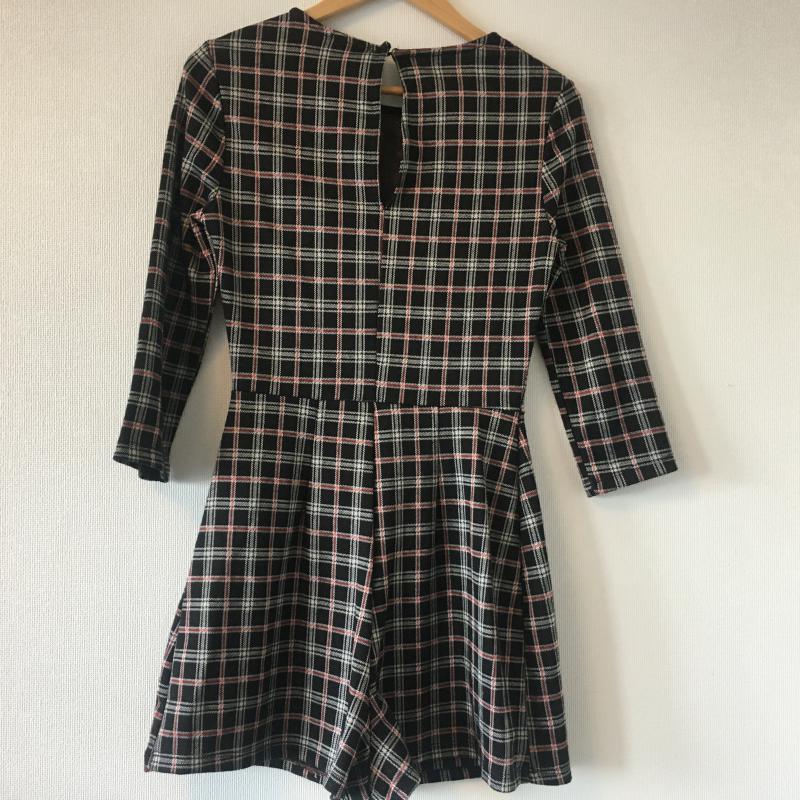ベルシュカ Bershka ワンピース・ドレス・オールインワン ワンピース・ドレス・オールインワン S チェック X 総柄 黒 / ブラック / X 白 / ホワイト / X 赤 / レッド /  レディース USED 古着 中古 10016313