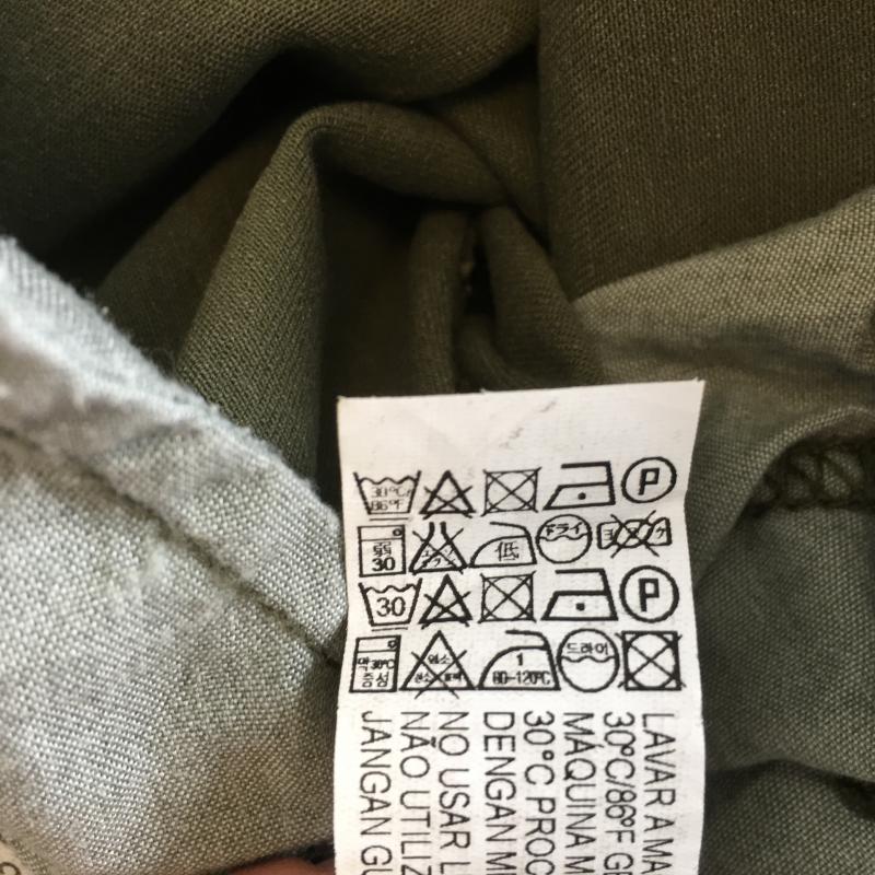 ザラベーシック ZARA BASIC パンツ ワークパンツ、ペインターパンツ 2 無地 X ダメージ加工 カーキ / カーキ /  レディース USED 古着 中古 10016324