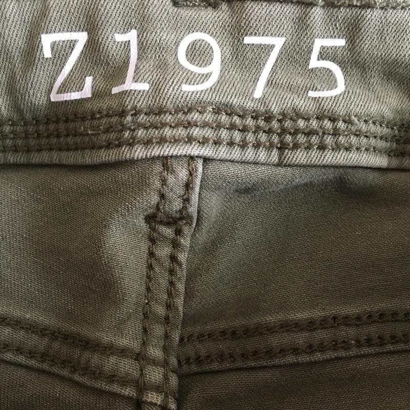 ザラベーシック ZARA BASIC パンツ ワークパンツ、ペインターパンツ 2 無地 X ダメージ加工 カーキ / カーキ /  レディース USED 古着 中古 10016324