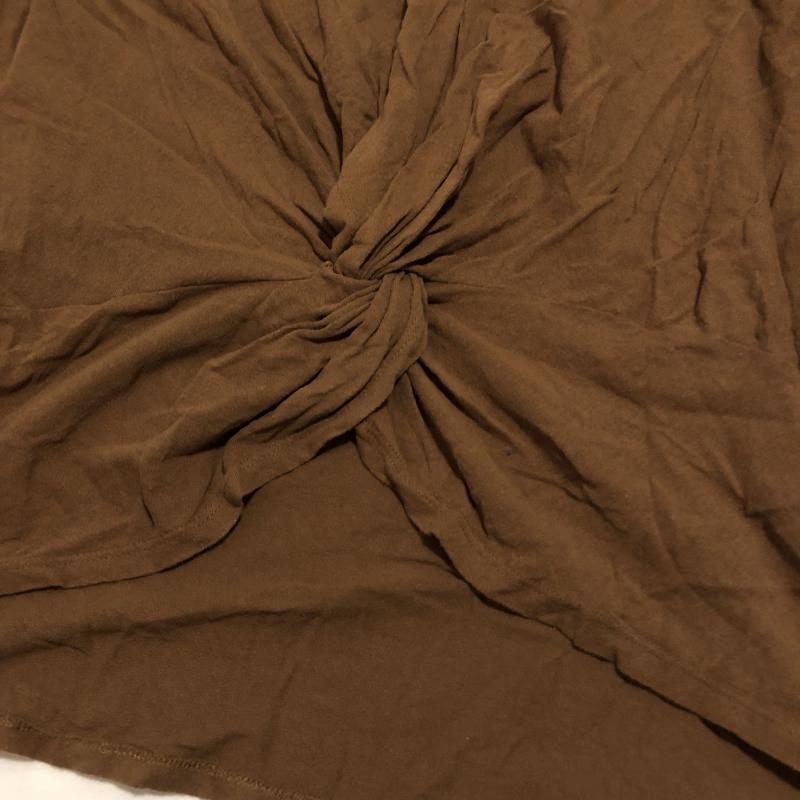 ニコアンド niko and... カットソー 長袖 デザインカットソー 4 無地 茶 / ブラウン /  レディース USED 古着 中古 10016359