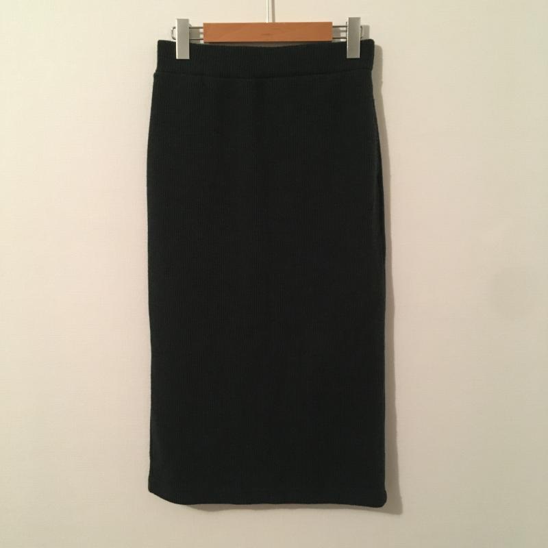 ローリーズファーム LOWRYS FARM スカート ロングスカート 裾にスリット L 無地 緑 / グリーン /  レディース USED 古着 中古 10016371
