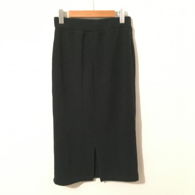 ローリーズファーム LOWRYS FARM スカート ロングスカート 裾にスリット L 無地 緑 / グリーン /  レディース USED 古着 中古 10016371