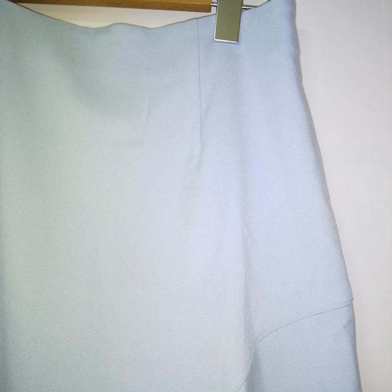 エンネア Ennea スカート ひざ丈スカート 38 無地 青 / ブルー /  レディース USED 古着 中古 10016429