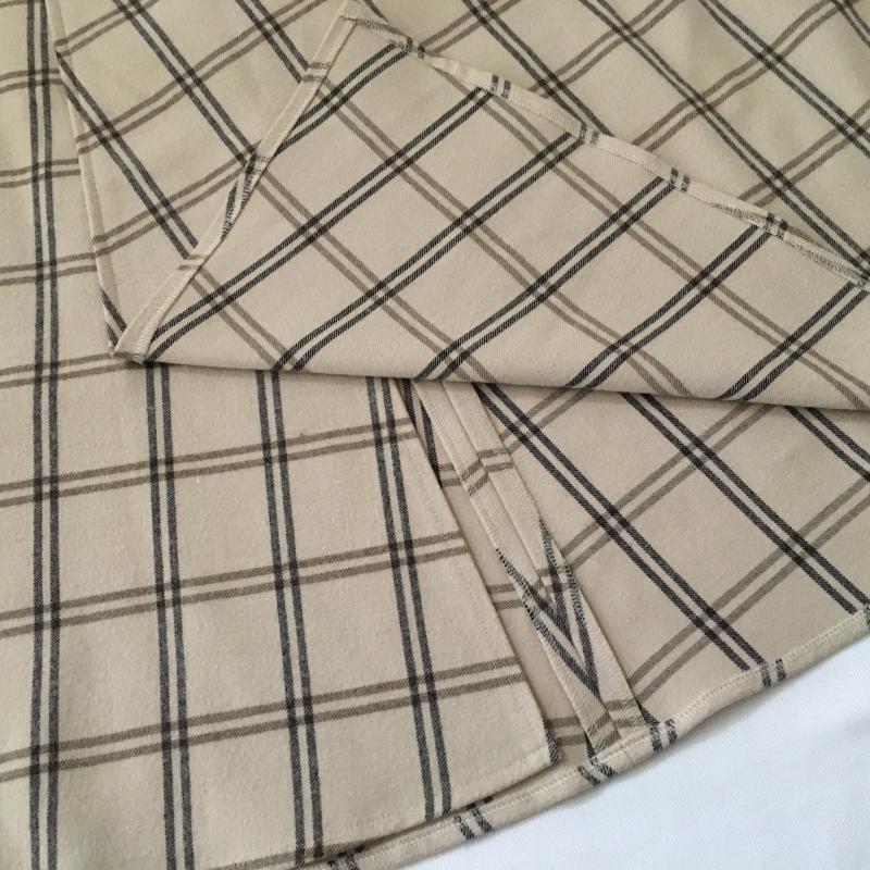 ルネ Rene スカート ひざ丈スカート 36 チェック ベージュ / ベージュ /  レディース USED 古着 中古 10016505