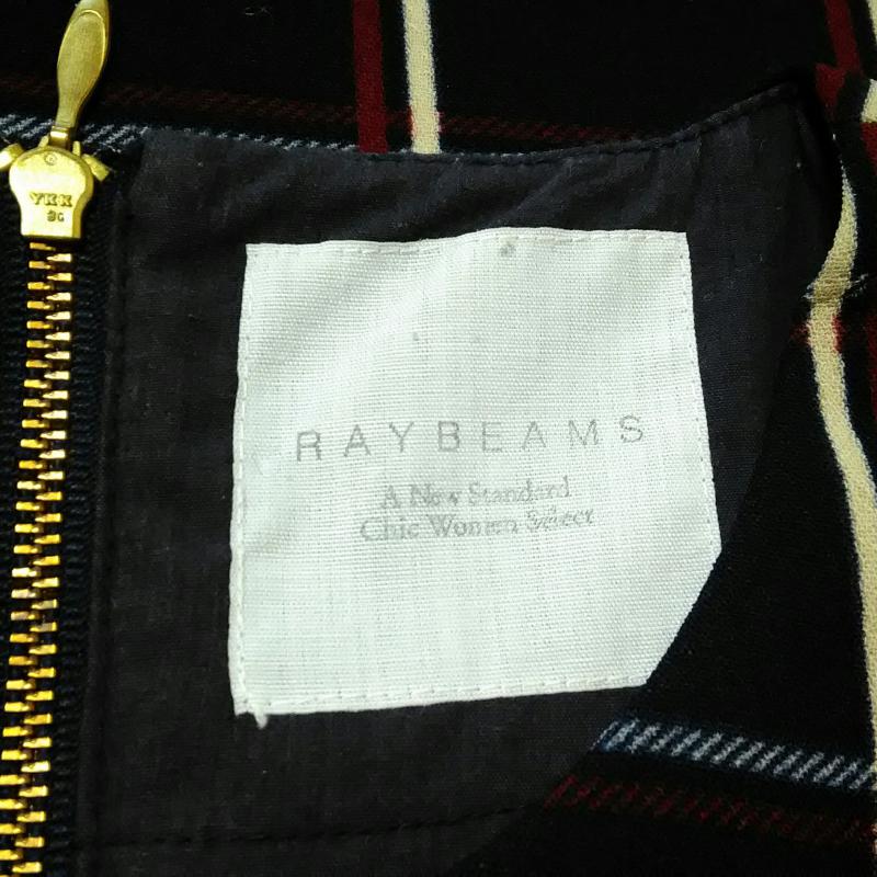 レイビームス Ray BEAMS カットソー 半袖 チェック 紺 / ネイビー / X 白 / ホワイト / X 赤 / レッド /  レディース USED 古着 中古 10016530
