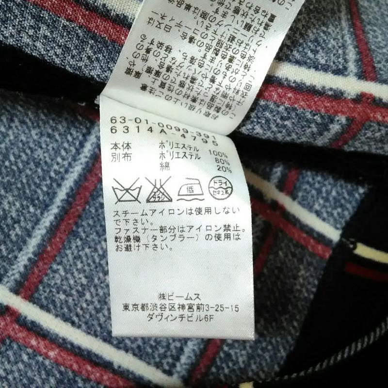 レイビームス Ray BEAMS カットソー 半袖 チェック 紺 / ネイビー / X 白 / ホワイト / X 赤 / レッド /  レディース USED 古着 中古 10016530