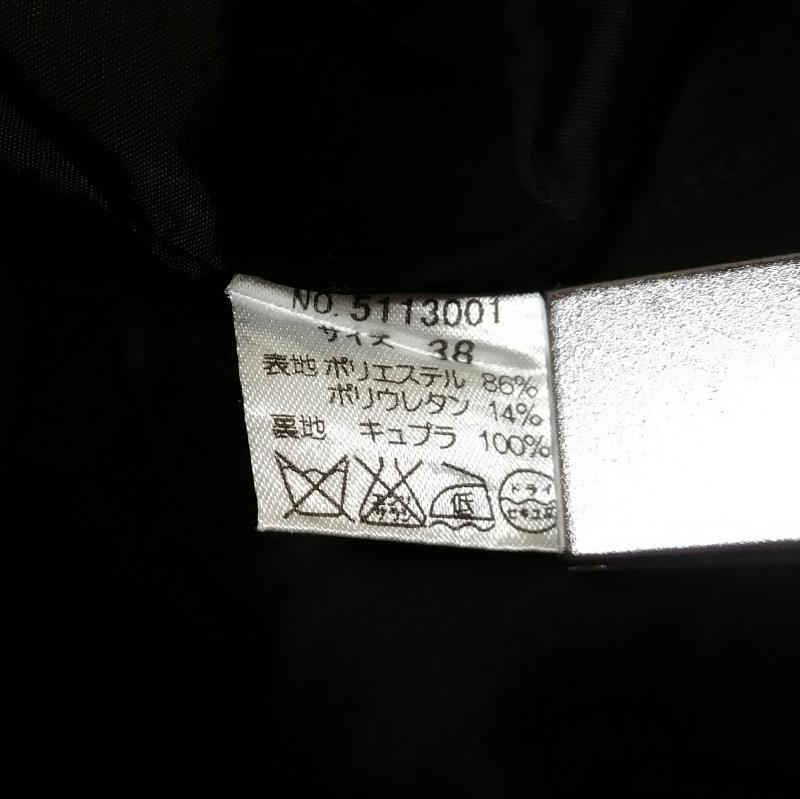 アヴァンティエール AVANTHIER ワンピース ひざ丈スカート 38 無地 黒 / ブラック /  レディース USED 古着 中古 10016560