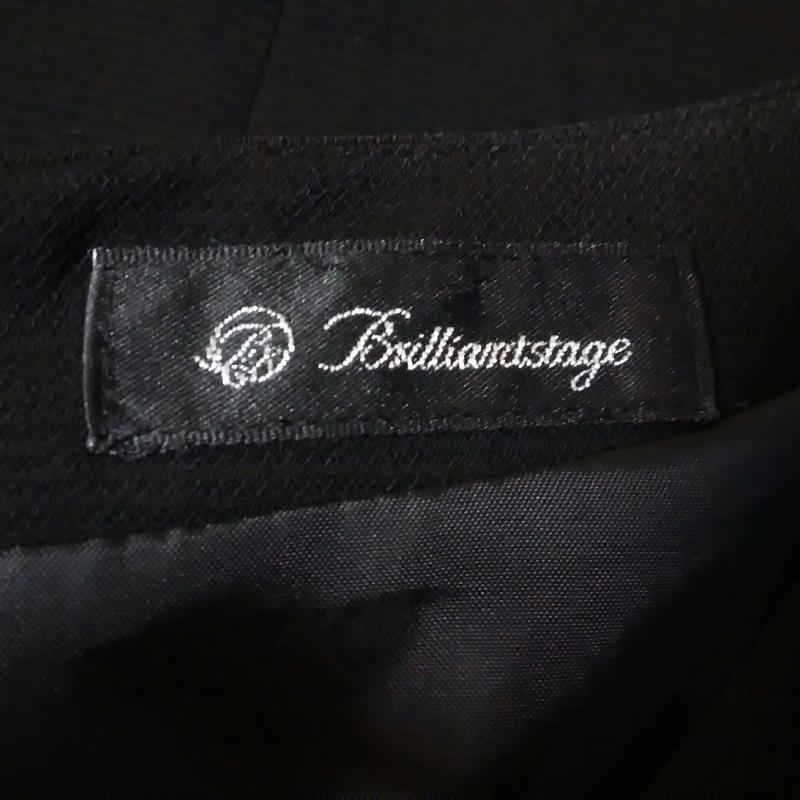 ブリリアントステージ BRILLIANTSTAGE ワンピース ひざ丈スカート 無地 黒 / ブラック /  レディース USED 古着 中古 10016567
