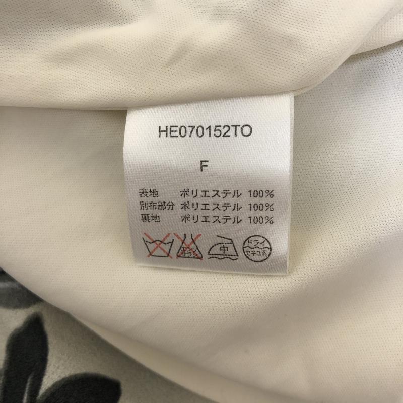 ヘザー Heather ワンピース ミニスカート FREE 総柄 X 花柄 白 / ホワイト / X 灰 / グレー / X 黒 / ブラック /  レディース USED 古着 中古 10016599
