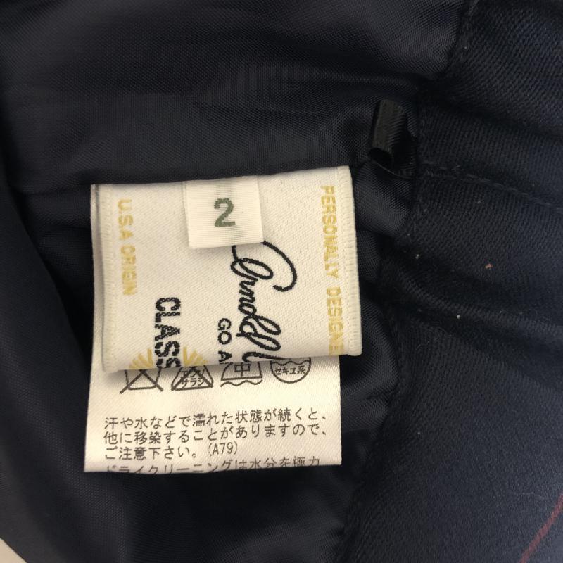 アーノルドパーマー Arnold Palmer スカート ひざ丈スカート 2 ストライプ X ロゴ、文字 紺 / ネイビー / X 赤 / レッド /  レディース USED 古着 中古 10016609