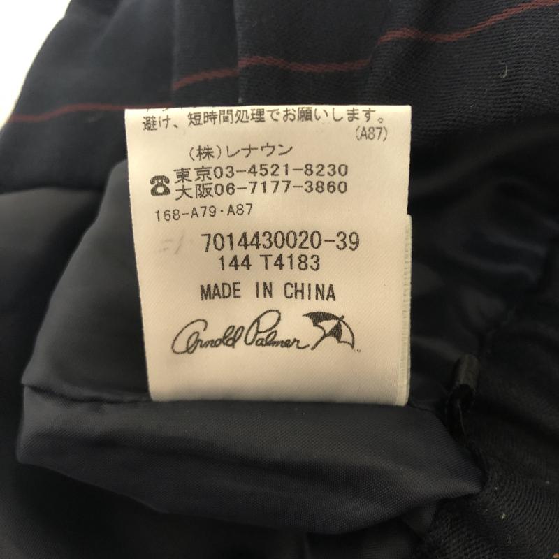 アーノルドパーマー Arnold Palmer スカート ひざ丈スカート 2 ストライプ X ロゴ、文字 紺 / ネイビー / X 赤 / レッド /  レディース USED 古着 中古 10016609