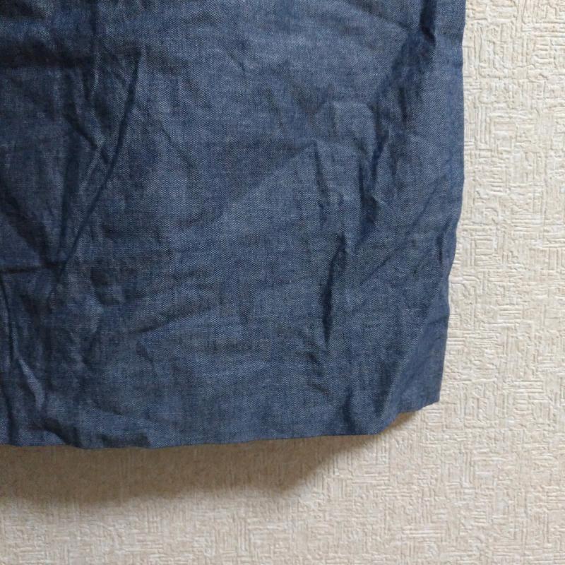 リッチ rich ワンピース ひざ丈スカート M 無地 X 刺繍 X  白 / ホワイト / X インディゴ / インディゴ /  レディース USED 古着 中古 10016640