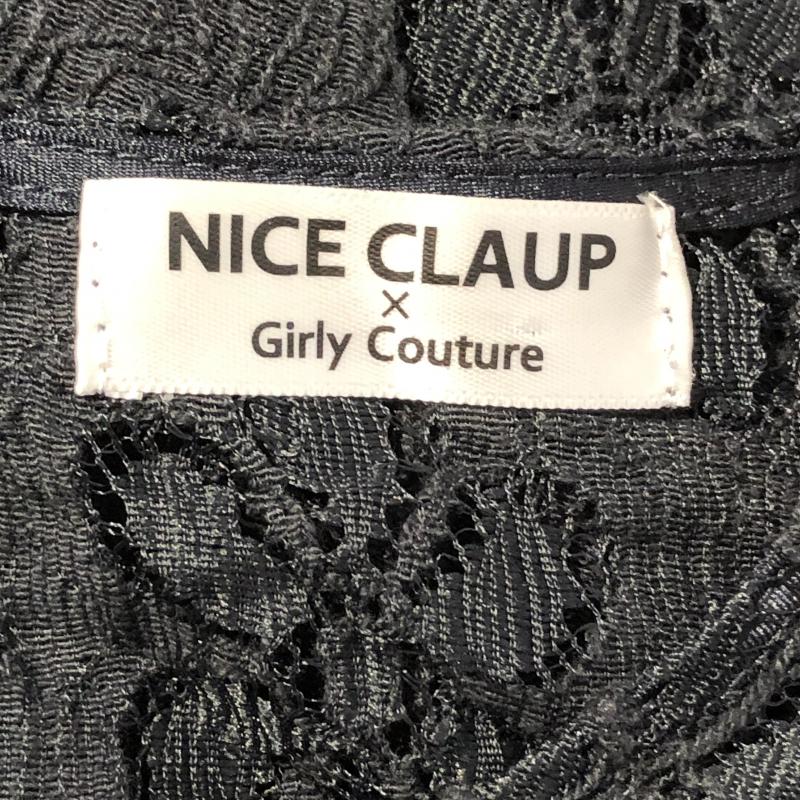 ナイスクラップ NICE CLAUP シャツ、ブラウス 半袖 M 無地 X  紺 / ネイビー /  レディース USED 古着 中古 10016648