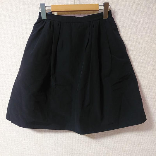 ロペピクニック ROPE' PICNIC スカート ひざ丈スカート 36 無地 黒 / ブラック /  レディース USED 古着 中古 10016742