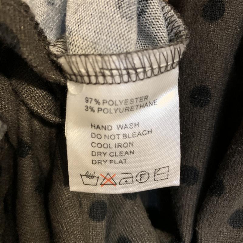ダブルクローゼット w closet ワンピース ひざ丈スカート FREE ドット 灰 / グレー / X 黒 / ブラック /  レディース USED 古着 中古 10016755