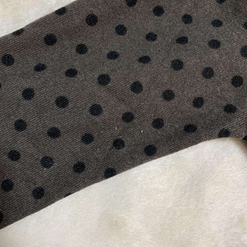 ダブルクローゼット w closet ワンピース ひざ丈スカート FREE ドット 灰 / グレー / X 黒 / ブラック /  レディース USED 古着 中古 10016755