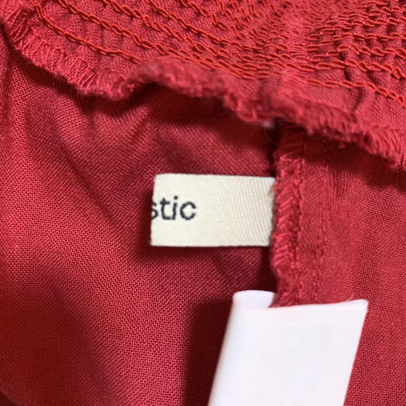 ミスティック mystic ワンピース ひざ丈スカート FREE 無地 赤 / レッド /  レディース USED 古着 中古 10016759