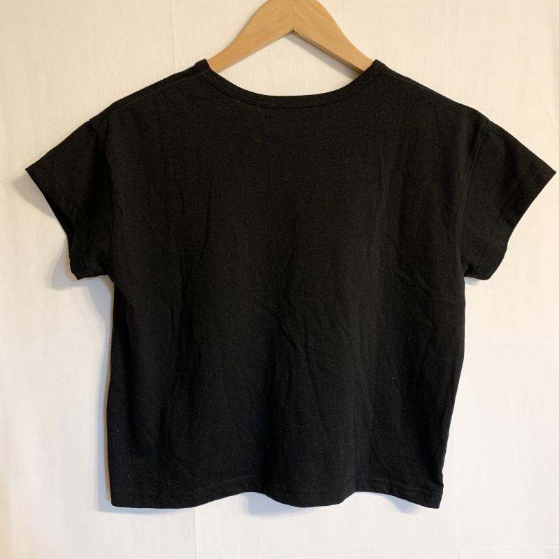 ジーナシス JEANASIS Tシャツ 半袖 FREE プリント X ロゴ、文字 X 無地 黒 / ブラック /  レディース USED 古着 中古 10016785