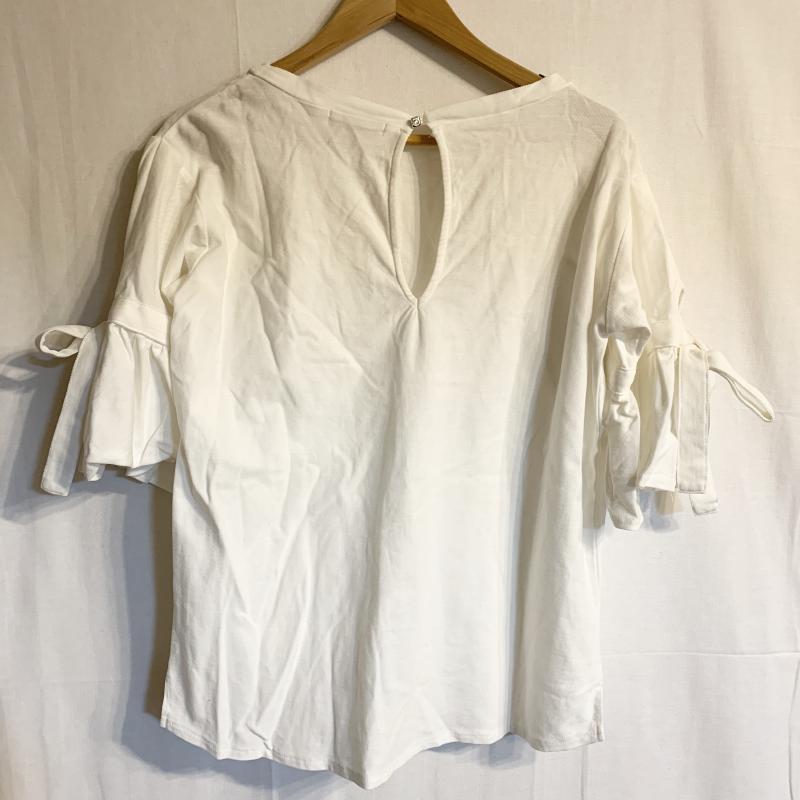 ジーナシス JEANASIS シャツ、ブラウス 半袖 FREE 無地 白 / ホワイト /  レディース USED 古着 中古 10016786