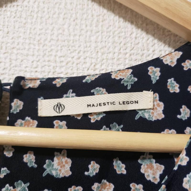 マジェスティックレゴン MAJESTIC LEGON ワンピース ミニスカート FREE 花柄 紺 / ネイビー / X 桃 / ピンク / X 白 / ホワイト /  レディース USED 古着 中古 10016821