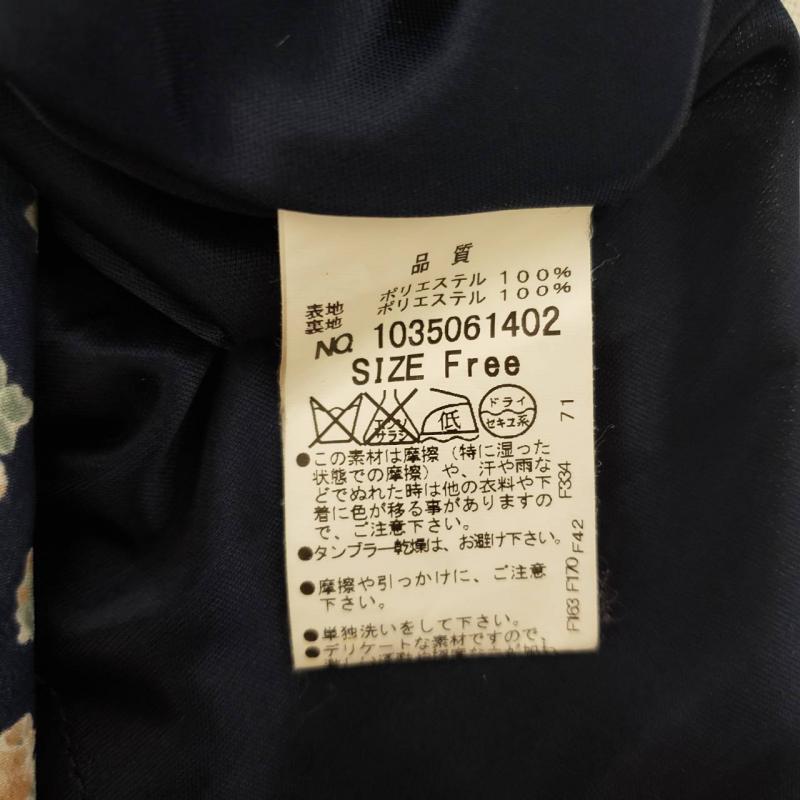 マジェスティックレゴン MAJESTIC LEGON ワンピース ミニスカート FREE 花柄 紺 / ネイビー / X 桃 / ピンク / X 白 / ホワイト /  レディース USED 古着 中古 10016821