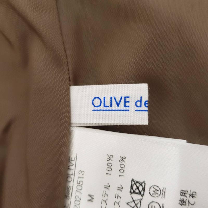 オリーブデオリーブ OLIVE des OLIVE スカート ひざ丈スカート M チェック 茶 / ブラウン / X ベージュ / ベージュ /  レディース USED 古着 中古 10016822