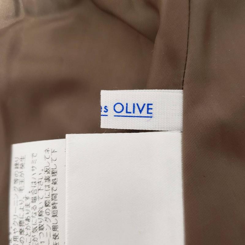 オリーブデオリーブ OLIVE des OLIVE スカート ひざ丈スカート M チェック 茶 / ブラウン / X ベージュ / ベージュ /  レディース USED 古着 中古 10016822