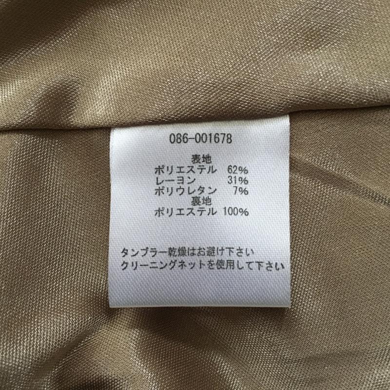 タルボット TALBOTS ワンピース ひざ丈スカート 8 無地 ベージュ / ベージュ /  レディース USED 古着 中古 10016912