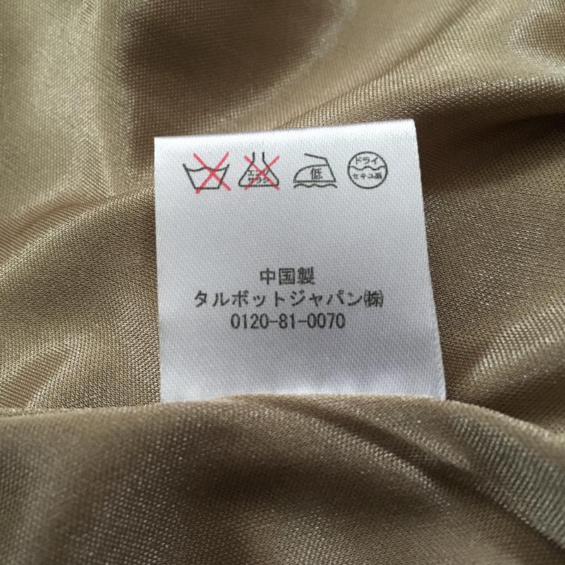 タルボット TALBOTS ワンピース ひざ丈スカート 8 無地 ベージュ / ベージュ /  レディース USED 古着 中古 10016912