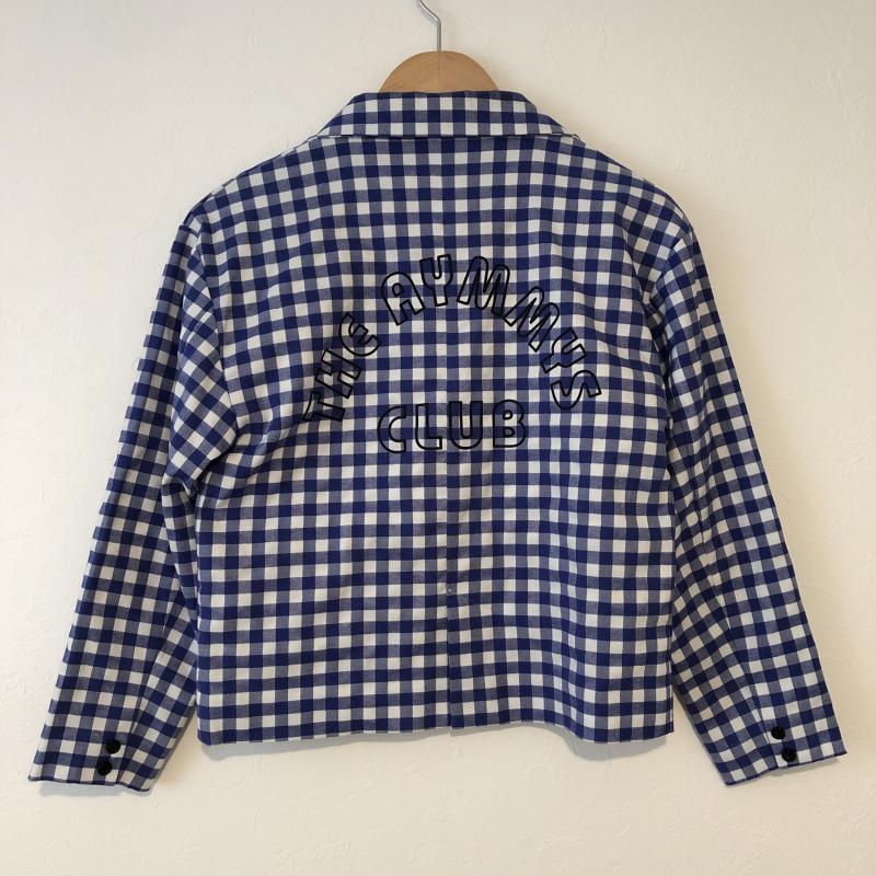 エイミー インザ バッティー ガール Aymmy in the batty girls ジャケット、上着 ジャケット、ブレザー バックプリント S チェック X ロゴ、文字 X プリント X ワンポイント X 刺繍 白 / ホワイト / X 青 / ブルー /  レディース USED 古着 中古 10016994