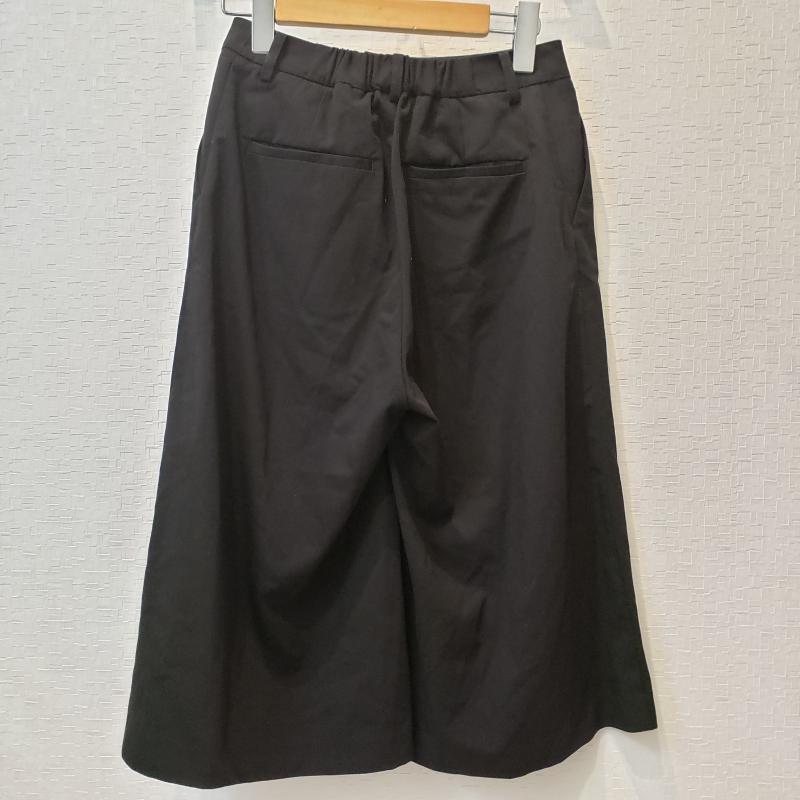 ペルルペッシュ Perle Peche パンツ スラックス 7分丈/スカーチョ 36 無地 黒 / ブラック /  レディース USED 古着 中古 10017097