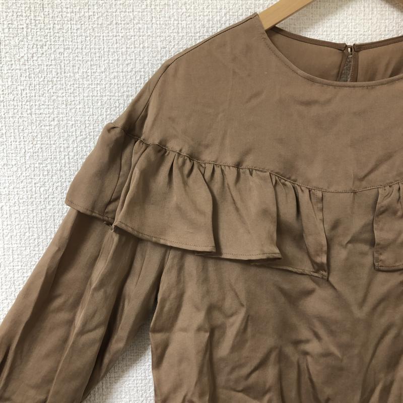 シードレイク Seadrake シャツ、ブラウス 長袖 36 無地 茶 / ブラウン /  レディース USED 古着 中古 10017142